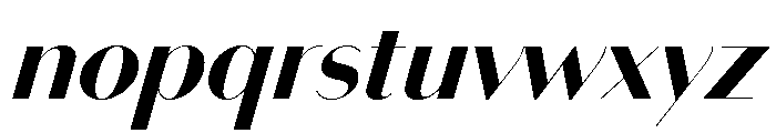 Bodoni Sans Display Bold Italic Font LOWERCASE