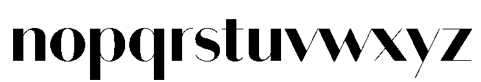 Bodoni Sans Display Bold Font LOWERCASE