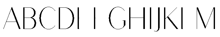 Bodoni Sans Display Light Font UPPERCASE