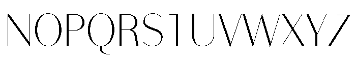 Bodoni Sans Display Light Font UPPERCASE