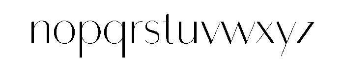 Bodoni Sans Display Light Font LOWERCASE