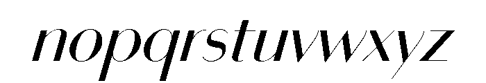 Bodoni Sans Display Regular Italic Font LOWERCASE