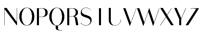 Bodoni Sans Display Regular Font UPPERCASE