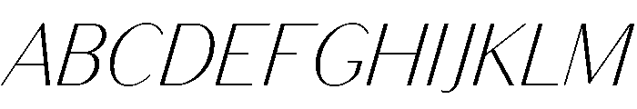 Bodoni Sans Light Italic Font UPPERCASE