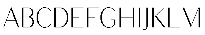Bodoni Sans Light Font UPPERCASE