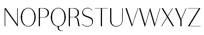 Bodoni Sans Light Font UPPERCASE