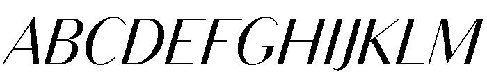 Bodoni Sans Regular Italic Font UPPERCASE