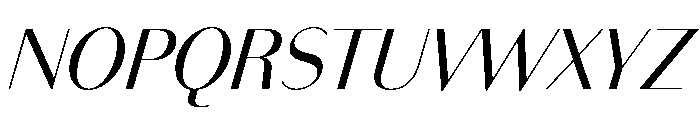 Bodoni Sans Regular Italic Font UPPERCASE