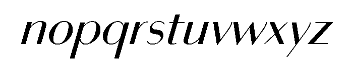 Bodoni Sans Regular Italic Font LOWERCASE