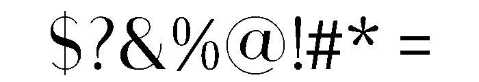 Bodoni Sans Regular Font OTHER CHARS