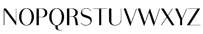 Bodoni Sans Regular Font UPPERCASE