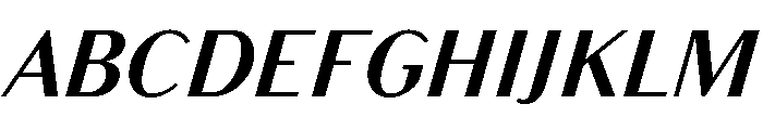 Bodoni Sans Text Bold Italic Font UPPERCASE