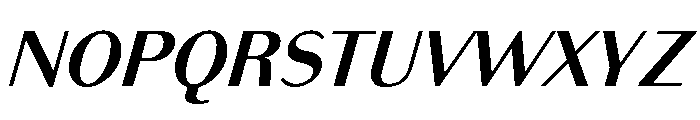 Bodoni Sans Text Bold Italic Font UPPERCASE