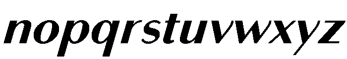 Bodoni Sans Text Bold Italic Font LOWERCASE