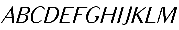 Bodoni Sans Text Regular Italic Font UPPERCASE