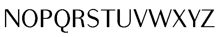 Bodoni Sans Text Regular Font UPPERCASE