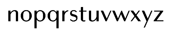 Bodoni Sans Text Regular Font LOWERCASE