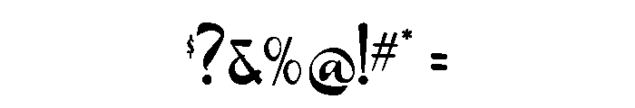 Bon Air Regular Font OTHER CHARS