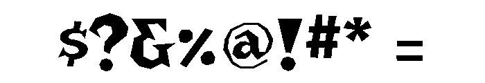 Bonehead Regular Font OTHER CHARS