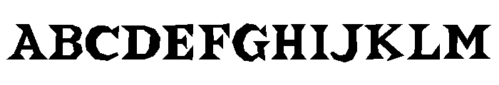 Bonehead Regular Font UPPERCASE