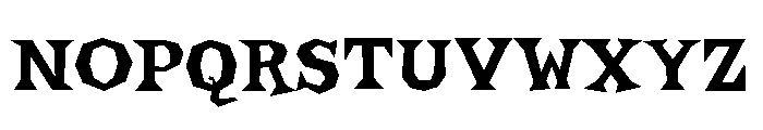 Bonehead Regular Font UPPERCASE