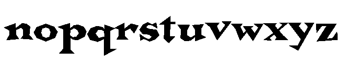 Bonehead Regular Font LOWERCASE