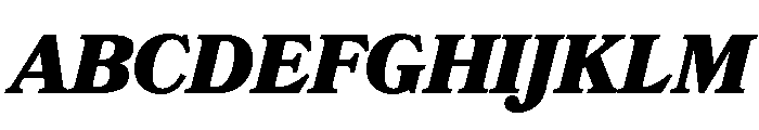 Bookmania Black Italic Font UPPERCASE