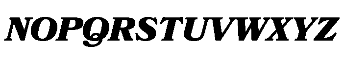 Bookmania Black Italic Font UPPERCASE