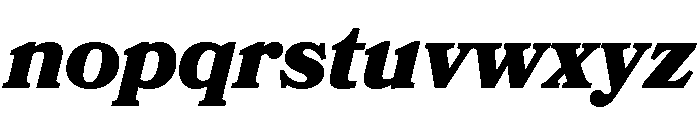 Bookmania Black Italic Font LOWERCASE