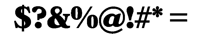 Bookmania Black Font OTHER CHARS