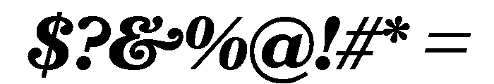 Bookmania Bold Italic Font OTHER CHARS