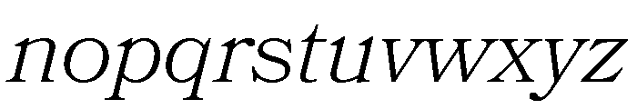Bookmania Light Italic Font LOWERCASE