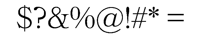 Bookmania Light Font OTHER CHARS