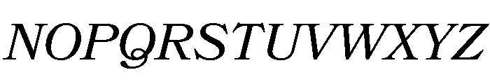 Bookmania Regular Italic Font UPPERCASE