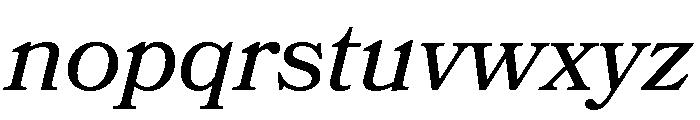 Bookmania Regular Italic Font LOWERCASE