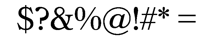 Bookmania Regular Font OTHER CHARS