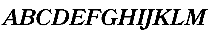Bookmania Semi Bold Italic Font UPPERCASE