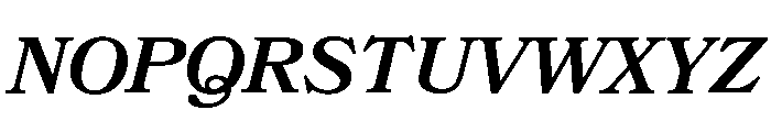 Bookmania Semi Bold Italic Font UPPERCASE