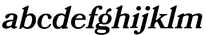 Bookmania Semi Bold Italic FONT