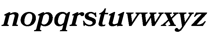 Bookmania Semi Bold Italic Font LOWERCASE