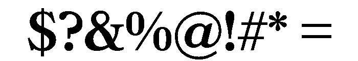 Bookmania Semi Bold Font OTHER CHARS