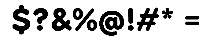 Booster Next Extra Bold Font OTHER CHARS