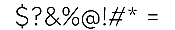 Booster Next Extra Light Font OTHER CHARS