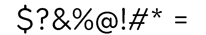 Booster Next Light Font OTHER CHARS