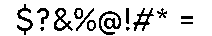 Booster Next Regular Font OTHER CHARS