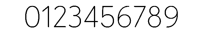 Booster Next Thin Font OTHER CHARS