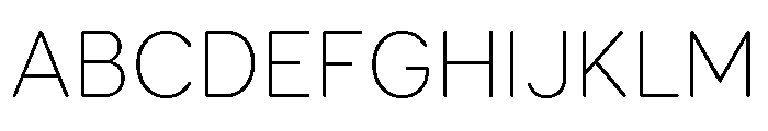 Booster Next Thin Font UPPERCASE