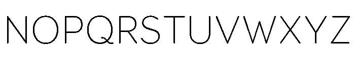 Booster Next Thin Font UPPERCASE