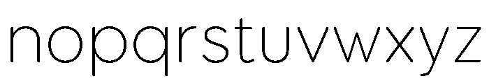 Booster Next Thin Font LOWERCASE