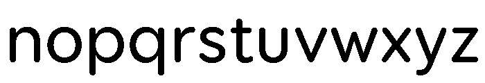 Booster Next Font LOWERCASE